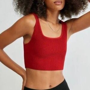 Aritzia Babaton Sculpt Knit Cropped Tank